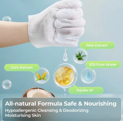 Pet paw grooming glove